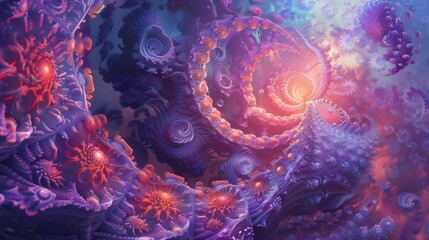 Colorful fractal design