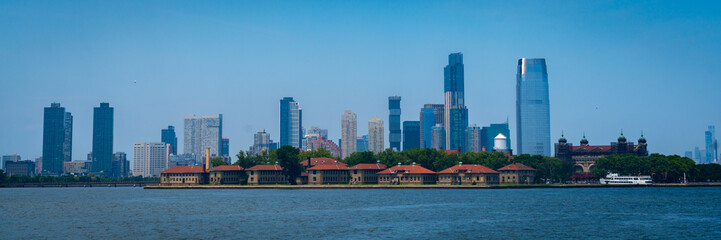 Obraz premium Manhattan Island Skyline in New York, America, USA.