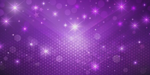 Purple Glitter and Stars Abstract Background, purple , background , abstract , digital art