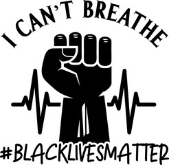 Black lives matter  quote, phrase or slogan. Social movement quote. Social media hashtag - fight, protest for people rights. No racism, black lives matter quote. Vector illustration.