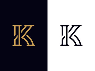 K luxury  Monogram Logo, KI monogram Logo, 