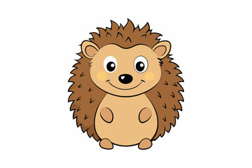 Funny Hedgehog Vector Illustration Cartoons, Clipart, Line Art White Background, Funny hedgehog vector illustration with white background Perfect for cartoons, clipart, and line art.
