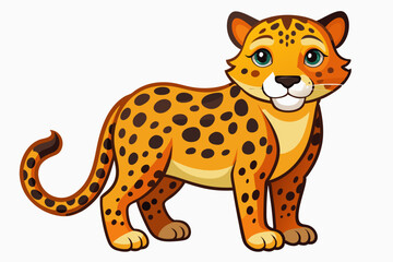 Funny Jaguar Vector Illustration Cartoons, Clipart And Line Art Design on White Background, Funny Jaguar vector illustration in cartoons, clipart, and line art design on a white background
