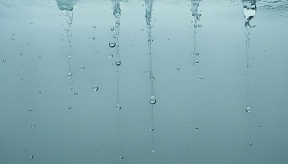 Falling Water Drop Closeup Wall Paper Design