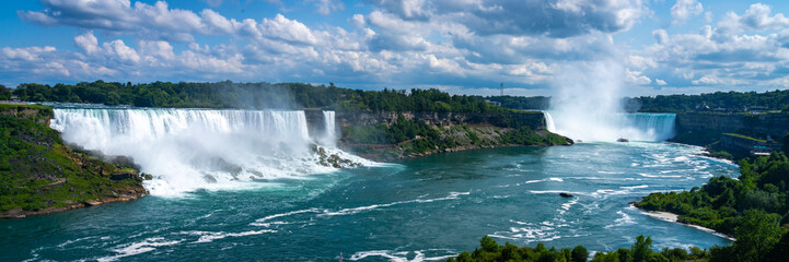 Niagara Falls Near Buffalo New York, America, USA.