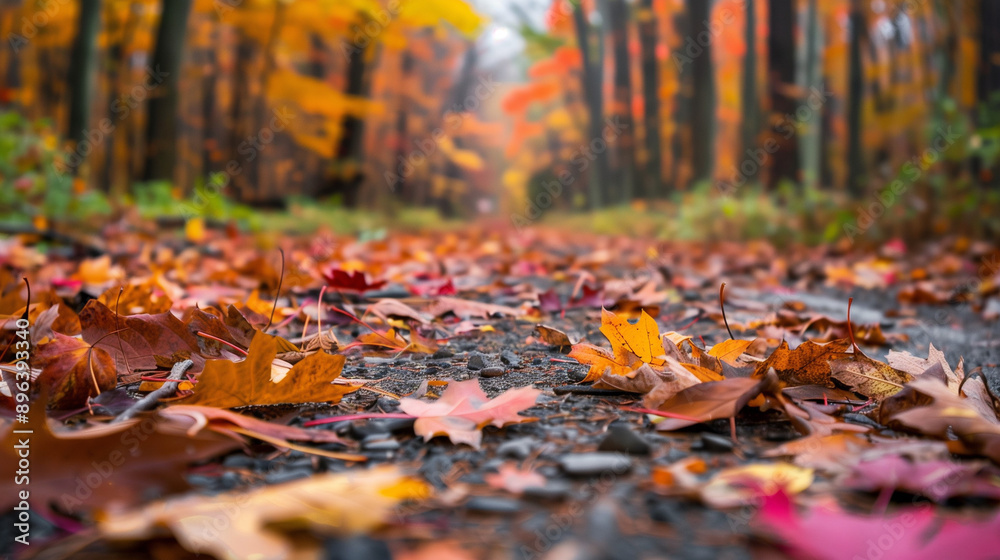 Canvas Prints autumn leaves on the ground