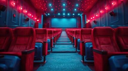 Empty Movie Theater Seats