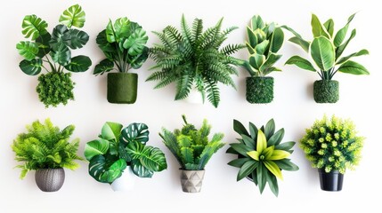 Obraz premium Various types of decorative plants
