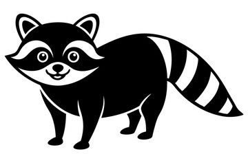 Funny Raccoon Vector Illustration, Cartoons, Clipart, and Line Art Design with White Background,  funny raccoon vector illustration, cartoons, clipart, and line art design on a white background.