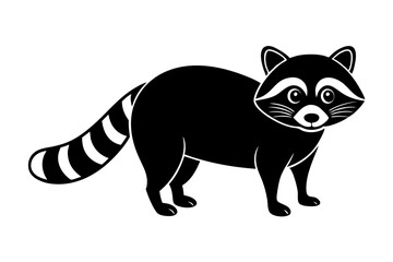 Funny Raccoon Vector Illustration, Cartoons, Clipart, and Line Art Design with White Background,  funny raccoon vector illustration, cartoons, clipart, and line art design on a white background.