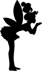 Fairy vector silhouette black and white,Fairy Silhouette, Fairy SVG, Tooth Fairy Svg, Fairies Svg,magic fairy design, Fairy silhouettes bundle ,Fairy vector illustration ,Beautiful Fairy Silhouette .
