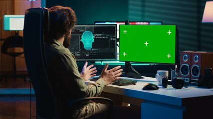 AI becoming sentient, talking with confused developer, asking existential questions, isolated...
