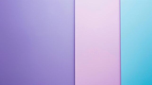 Minimalist image showing three vertical color blocks in purple, pink and blue, providing a vibrant and modern backdrop. The solid colors and clean lines create a sense of balance and harmony
