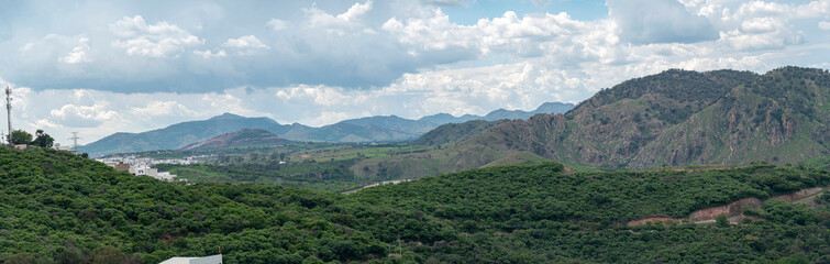 panoramica bosque del centinela, bosque, casas, montañas, paisaje, zapopan, las cañadas