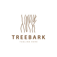 Wood logo design structure layers forest tree bark vector template