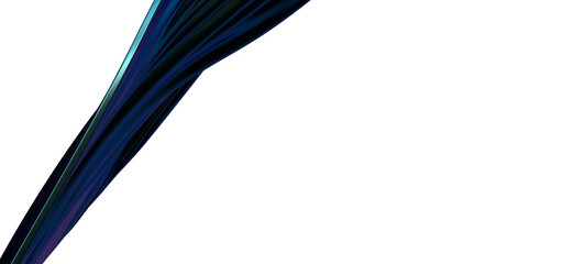 Serene Surf: Abstract 3D Blue Wave Illustration for Mellow and Refreshing Designs