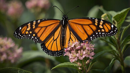 Fototapeta premium Close up of a Monarch butterfly