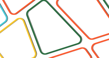 Multicolor abstract background banner of triangles , all the colors of the rainbow PNG