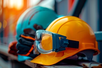Fototapeta premium safety equipment or personal protective equiptments : Generative AI