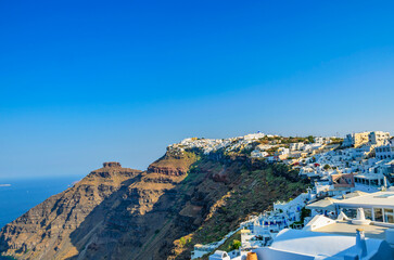 Amazing day view in Santorini island, Cyclades, Greece