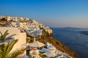 Naklejka premium Amazing day view in Santorini island, Cyclades, Greece