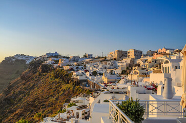 Amazing day view in Santorini island, Cyclades, Greece