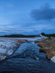Fall Autumn Hiking Views of Yellowstone National Park Wyoming