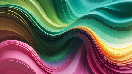 Naklejka premium Abstract gradient artwork with shades of green and pink, creating a soft and elegant visual effect, perfect for modern and romantic interior designs