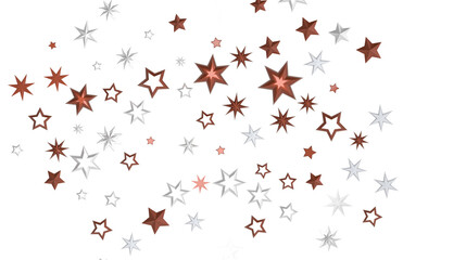 Falling Holiday Astral Radiance: Magnificent 3D Illustration of Descending Stellar Illumination for Christmas