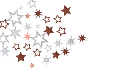 Falling Christmas Star Show: Mesmeric 3D Illustration Depicting Falling Holiday Stargazing Spectacle