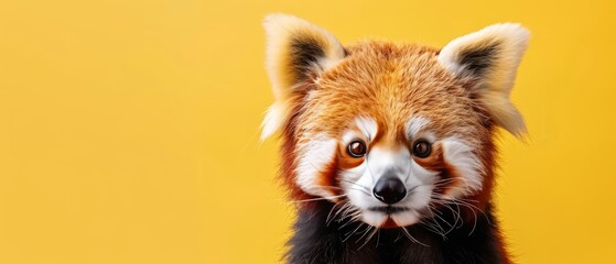 Cute red panda. International Red Panda Day.