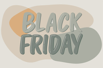 Handwritten style of Black Friday typography