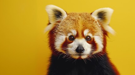Cute red panda. International Red Panda Day.