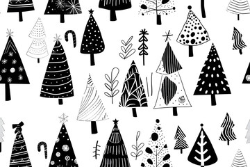 Christmas seamless patter, endless wallpaper