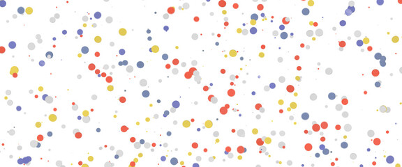  Colorful confetti on white background