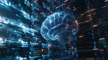 Data science Innovation technology digital software development concept Algorithm and deep learning of AI artificial intelligence data engineering and global network data processing te : Generative AI