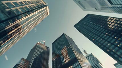 Business skyscrapers in the Financial District Toronto Downtown : Generative AI