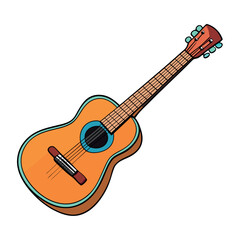 Obraz premium A musical instrument. Image illustration of electric guitar