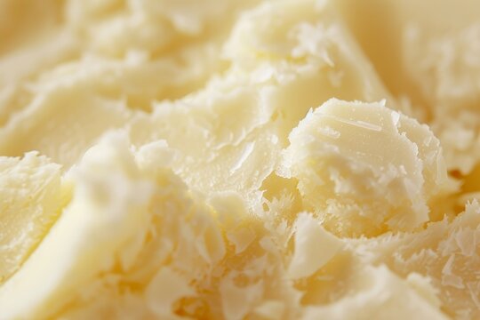 Close up of the texture of shea butter