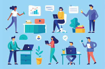 office-business-people-collection bundle