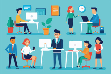 office-business-people-collection bundle