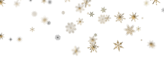 Frosty Snowfall: Mesmeric 3D Illustration Depicting Descending Holiday Snowflakes