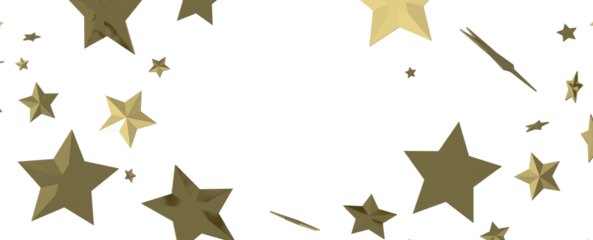 Celestial Extravaganza: 3D Illustration Captures the Beauty of Falling Stars