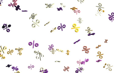 Blurred sale background. 3d