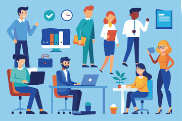 office-business-people-collection bundle