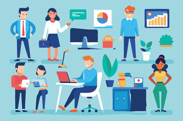 office-business-people-collection bundle