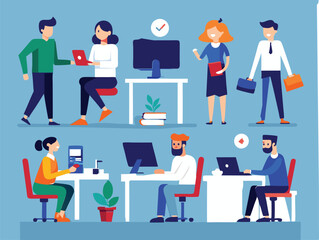 office-business-people-collection bundle