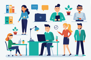 office-business-people-collection bundle