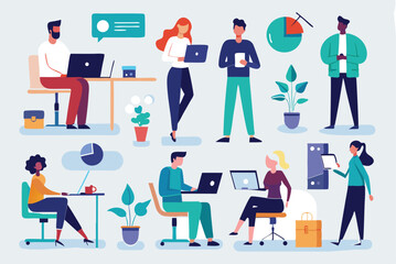 office-business-people-collection bundle