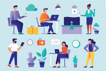 office-business-people-collection bundle